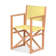 Fauteuil metteur en scène Mallorca — huile de lin, toile Jaune paille 087
