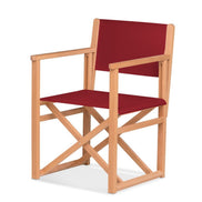 Fauteuil metteur en scène Mallorca XL — huile de lin, toile Bordeaux 060