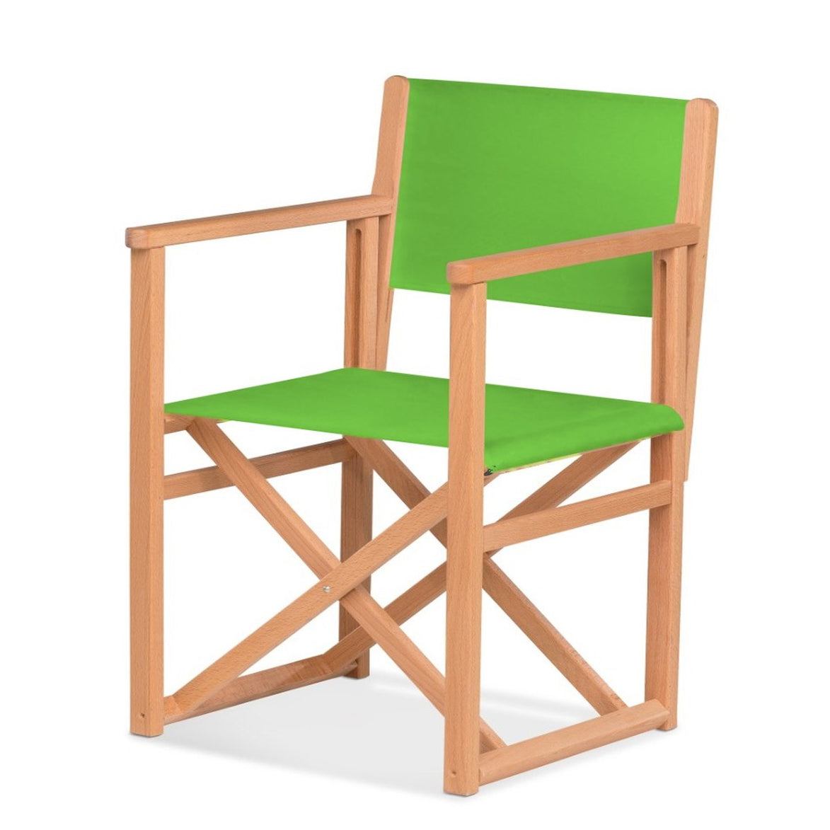 Fauteuil metteur en scène Mallorca XL — huile de lin, toile Vert pistache 064