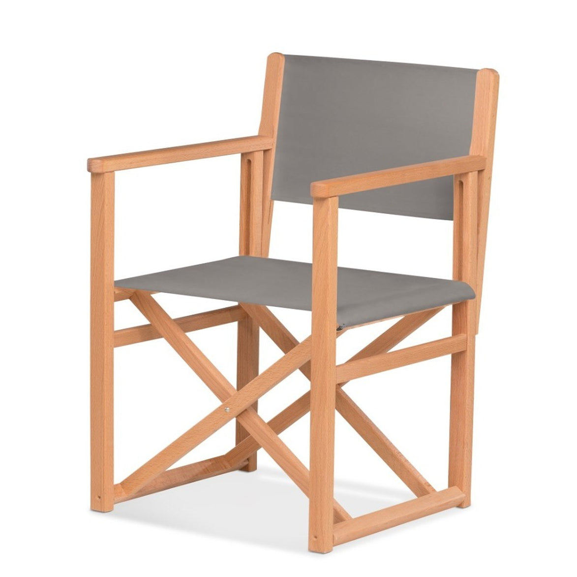Fauteuil metteur en scène Mallorca XL — huile de lin, toile Gris clair 067