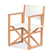 Fauteuil metteur en scène Mallorca XL — huile de lin, toile Screen blanc