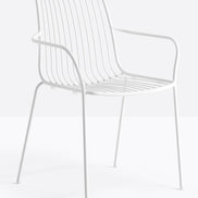 Fauteuil Nolita dossier haut blanc