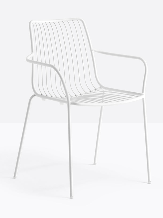 Fauteuil Nolita dossier haut blanc