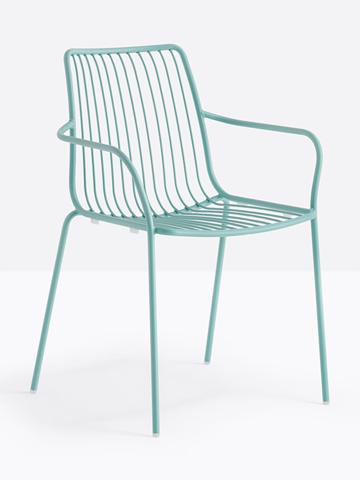 Fauteuil Nolita dossier haut Pedrali bleu ciel