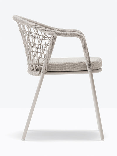 Fauteuil Panarea beige vue de profil