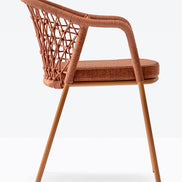 Fauteuil Panarea terracotta vue de profil
