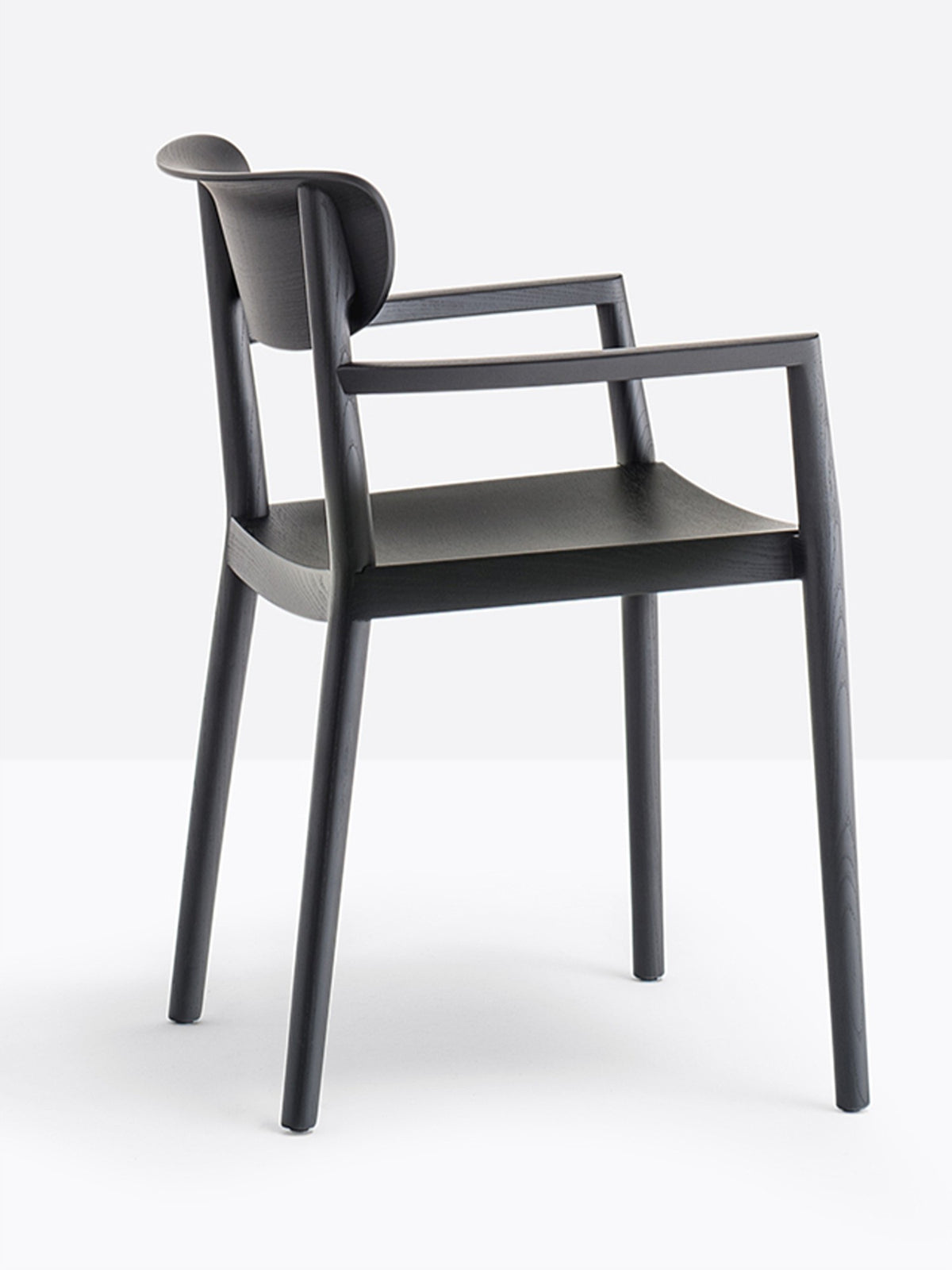 Fauteuil Tivoli noir vue de profil