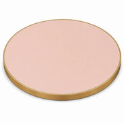 Plateau de table Capri rond – Chant laiton bakélisé