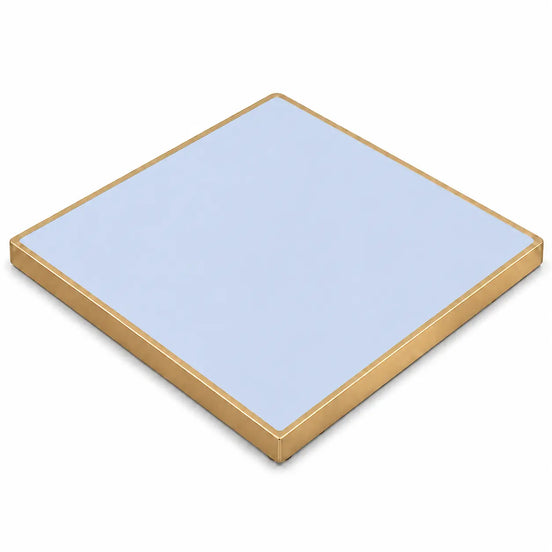 Plateau de table Capri carré – Chant laiton bakélisé