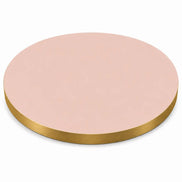 Plateau de table Capri rond – Chant PVC effet laiton
