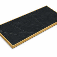 Plateau de table Capri rectangle – Chant laiton bakélisé