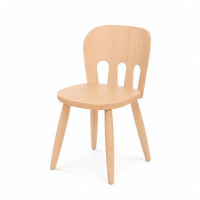 Chaise bébé Alice — chaise enfant à dossier ajouré, teinte Hêtre naturel