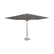 Parasol Formentera 350 x 350 cm Ezpeleta, structure anthracite, toile anthracite, sans volants