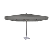 Parasol Formentera 350 x 350 cm Ezpeleta, structure anthracite, toile anthracite, avec volants