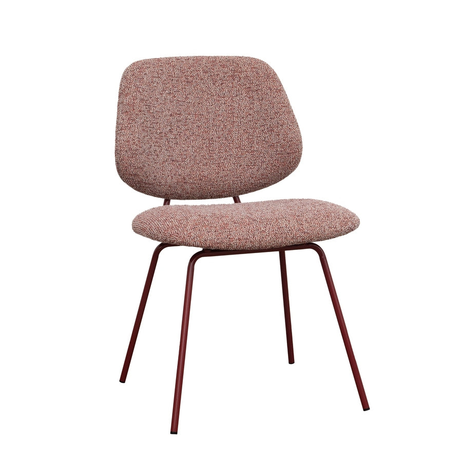 Chaise Basile — chaise de restaurant acier époxy à assise tissu Puente
