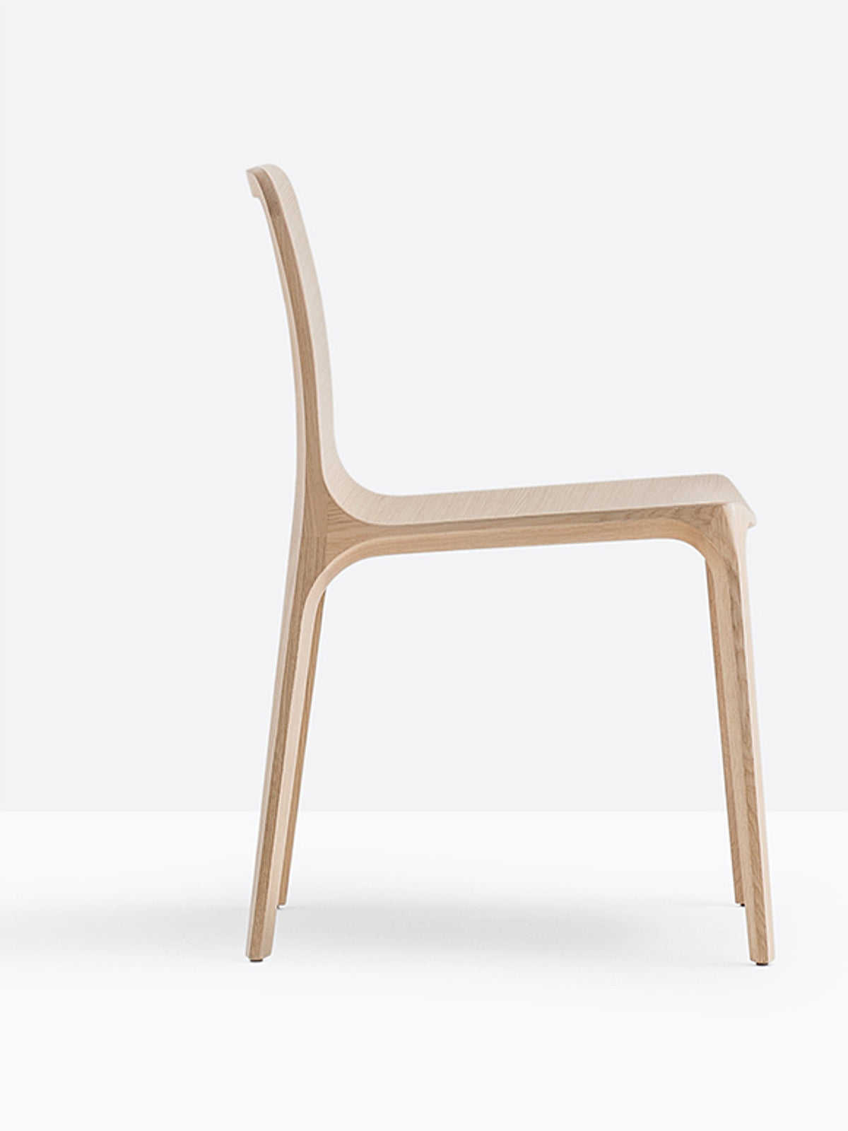 Chaise Frida 752 chêne blanchi vue de profil