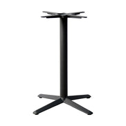 Piètement de table Quadra — base en croix à tube central massif pour salle de restaurant