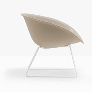 Fauteuil lounge Gliss 340 sable vue de profil
