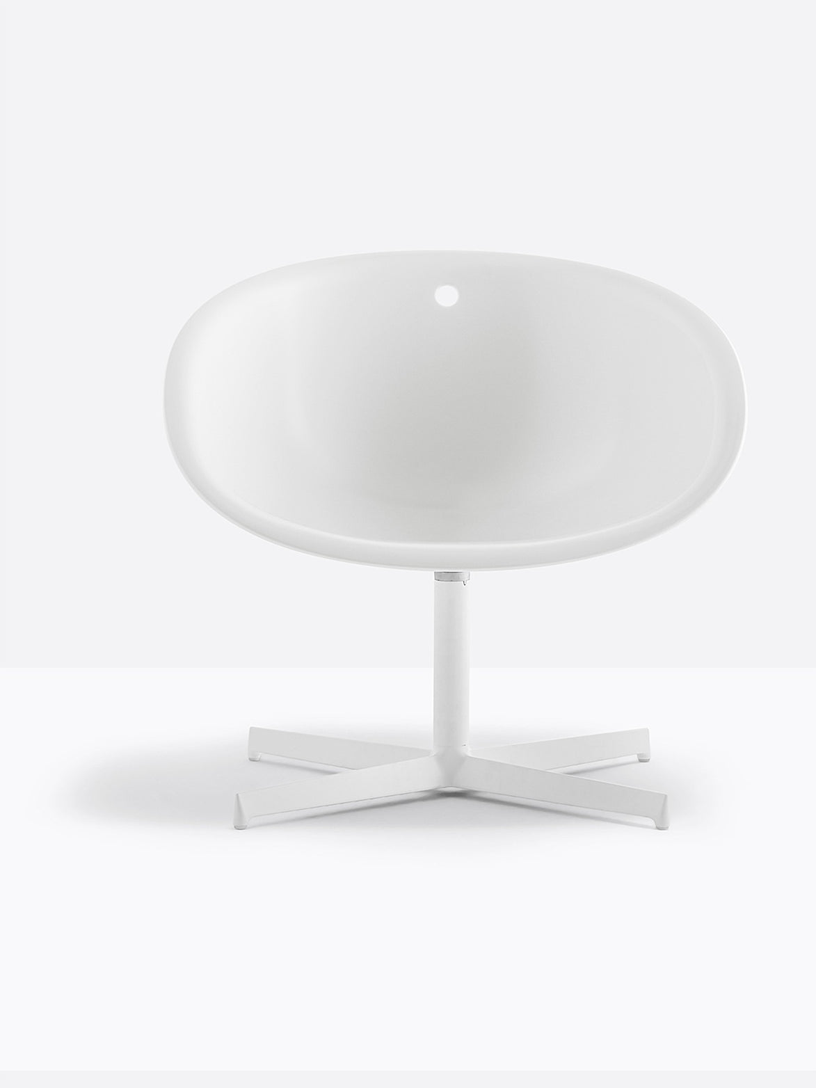 Fauteuil lounge Gliss 360 blanc vue de face
