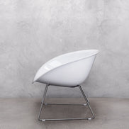 Fauteuil lounge Gliss 340 blanc en situation