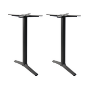 Piètement de table Quadra Double — base double colonne pour table de banquet