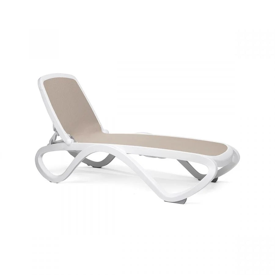 Bain de soleil Omega Nardi – coloris Bianco / Tortora