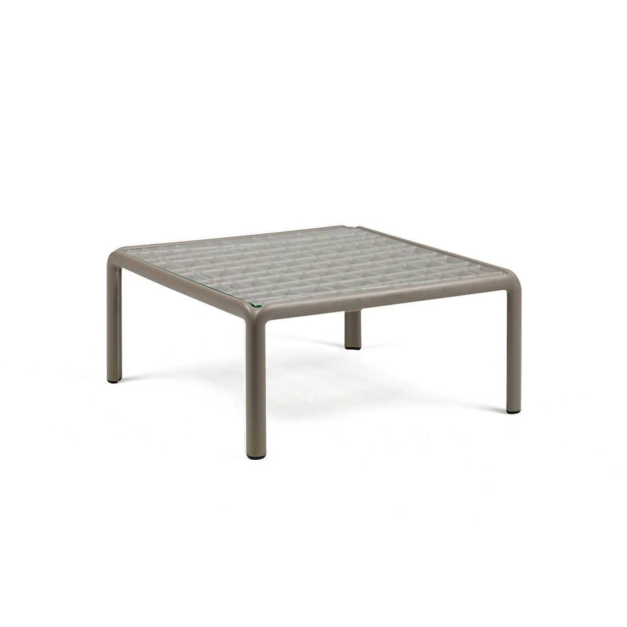 Table basse Komodo plateau verre Nardi – coloris gris tourterelle