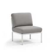 Élément central Komodo Nardi – structure blanc, coussins Grigio Komodo