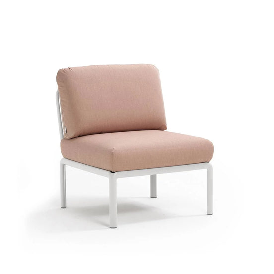 Élément central Komodo Nardi – structure blanc, coussins Rosa quarzo