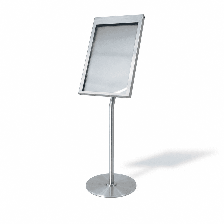 Porte-menu sur pied 4xA4 — porte-carte vertical pour trottoir étroit