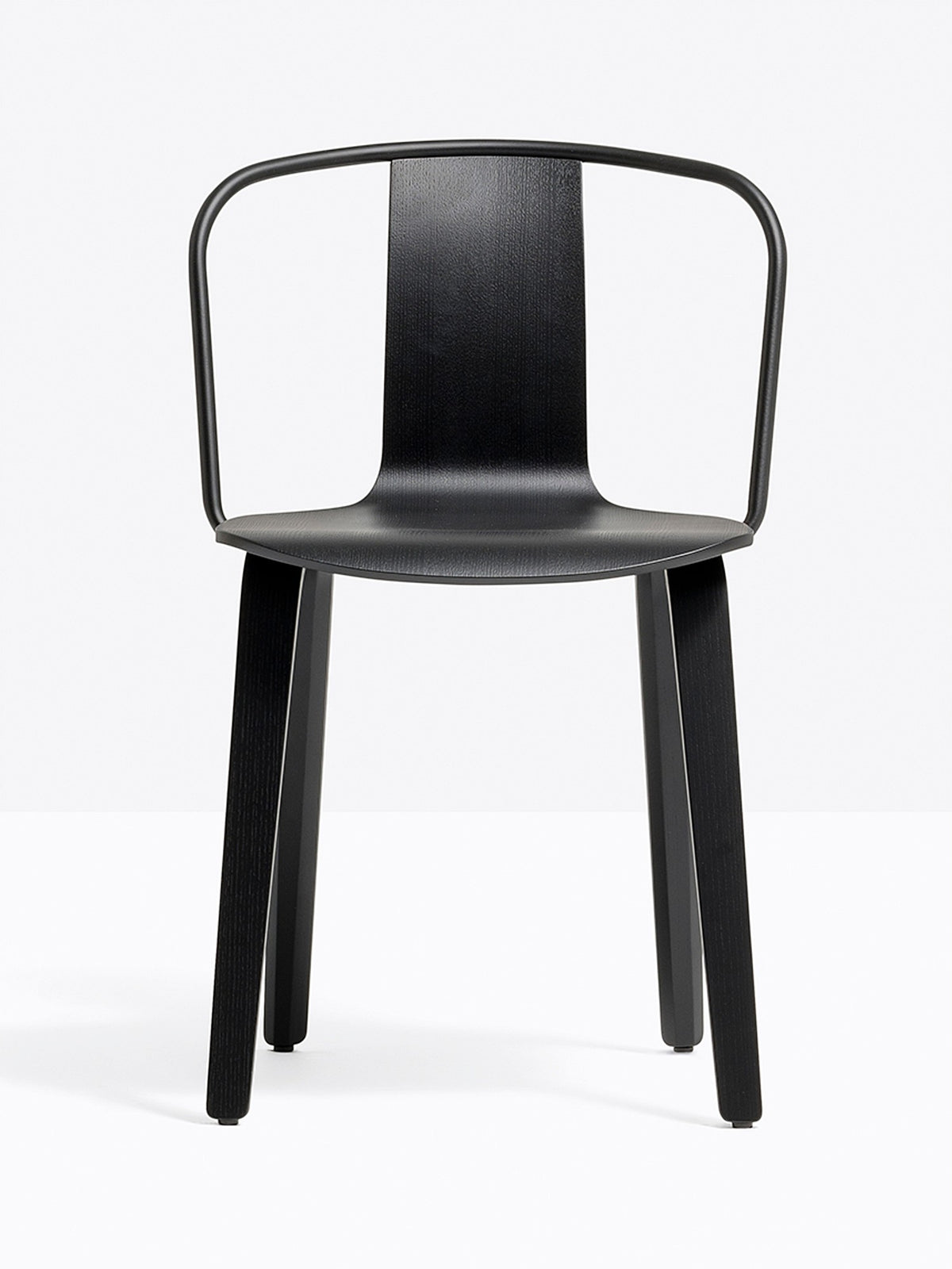 Chaise Jamaica 2910 Pedrali frêne noir, arceau noir