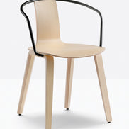 Fauteuil Jamaica 2915 frêne naturel vue de trois quarts