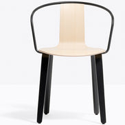 Fauteuil Jamaica 2915 assise frêne, pieds noirs