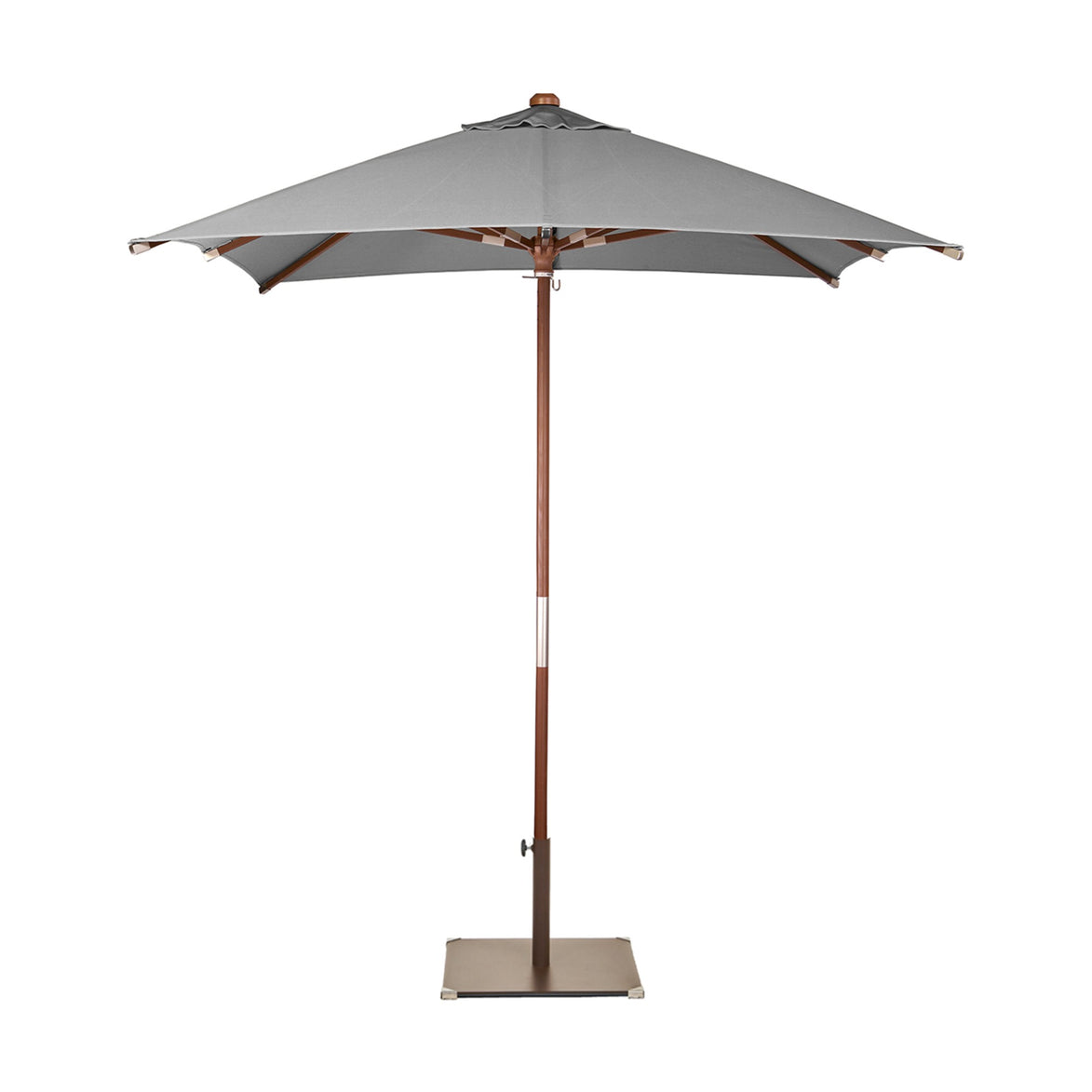 Parasol Java 200 x 200 cm Ezpeleta, toile anthracite