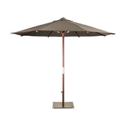 Parasol Java Ø 300 cm Ezpeleta, toile taupe