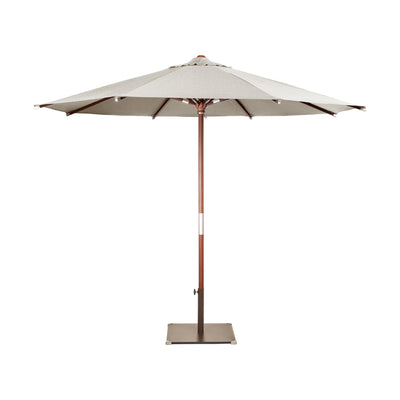 Parasol Java Ø 300 cm Ezpeleta, toile sable