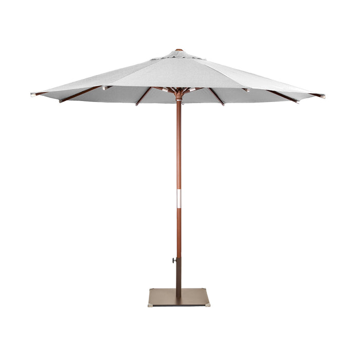 Parasol Java Ø 300 cm Ezpeleta, toile blanche