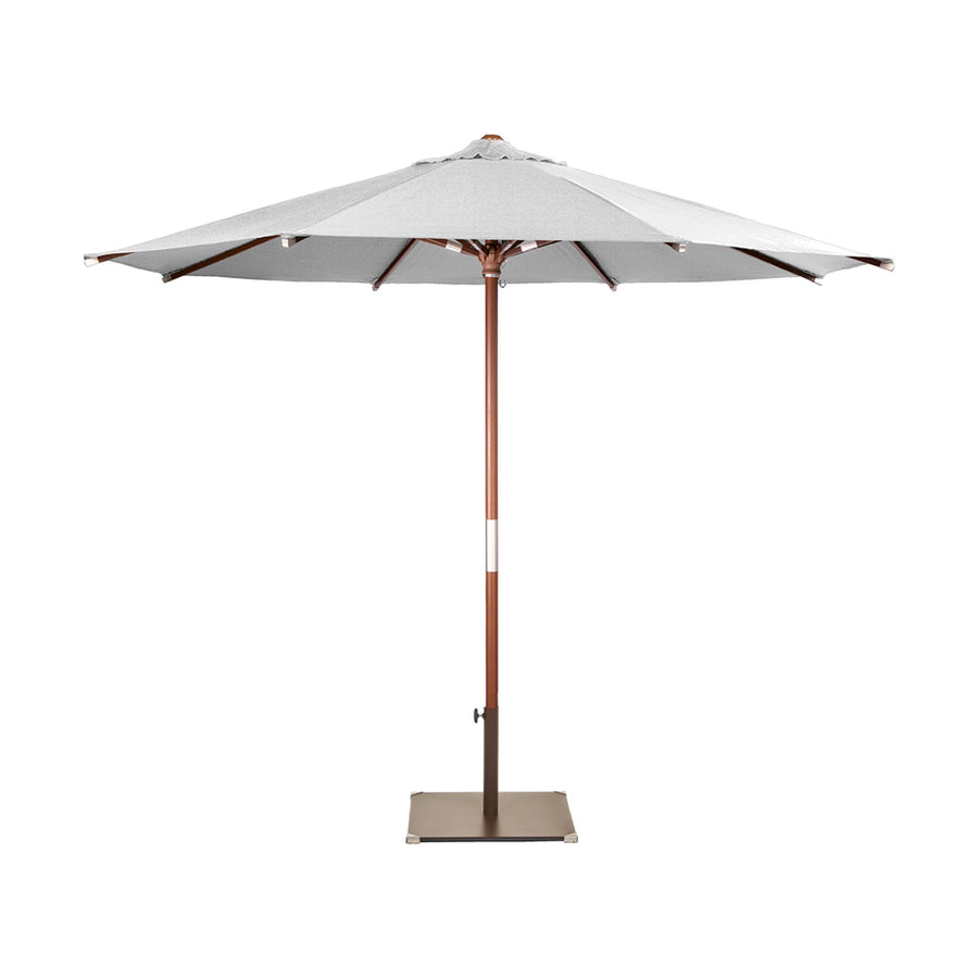 Parasol Java Ø 300 cm Ezpeleta, toile blanche