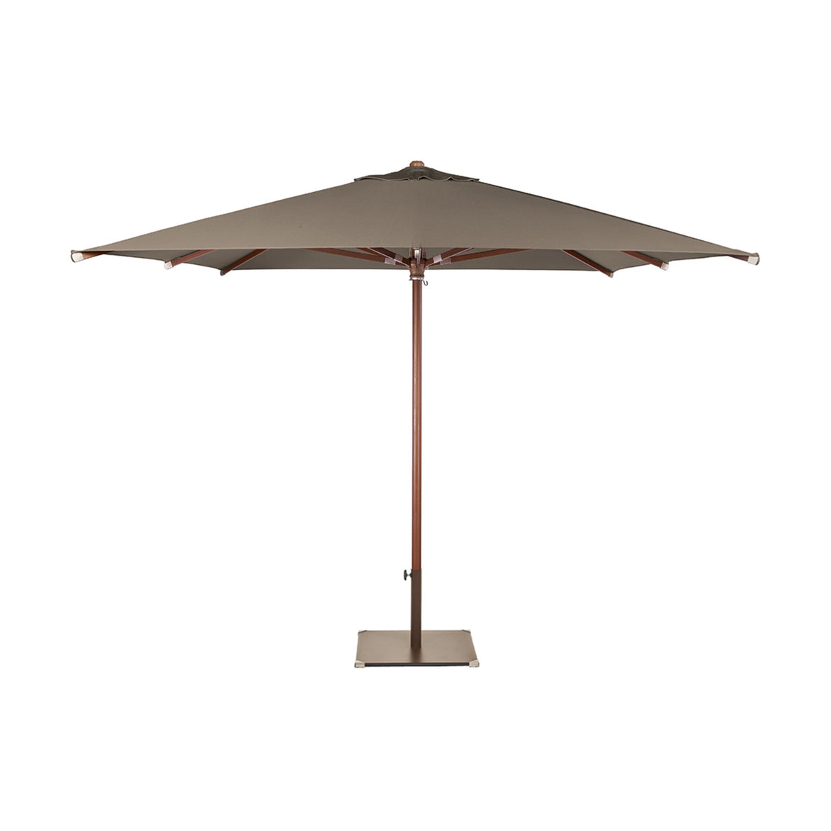 Parasol Java 300 x 300 cm Ezpeleta, toile taupe