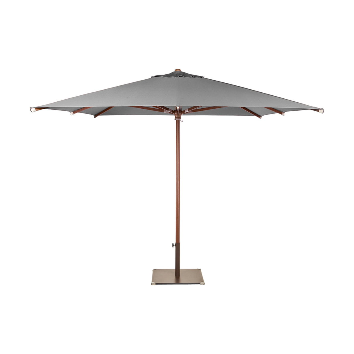 Parasol Java 300 x 300 cm Ezpeleta, toile anthracite