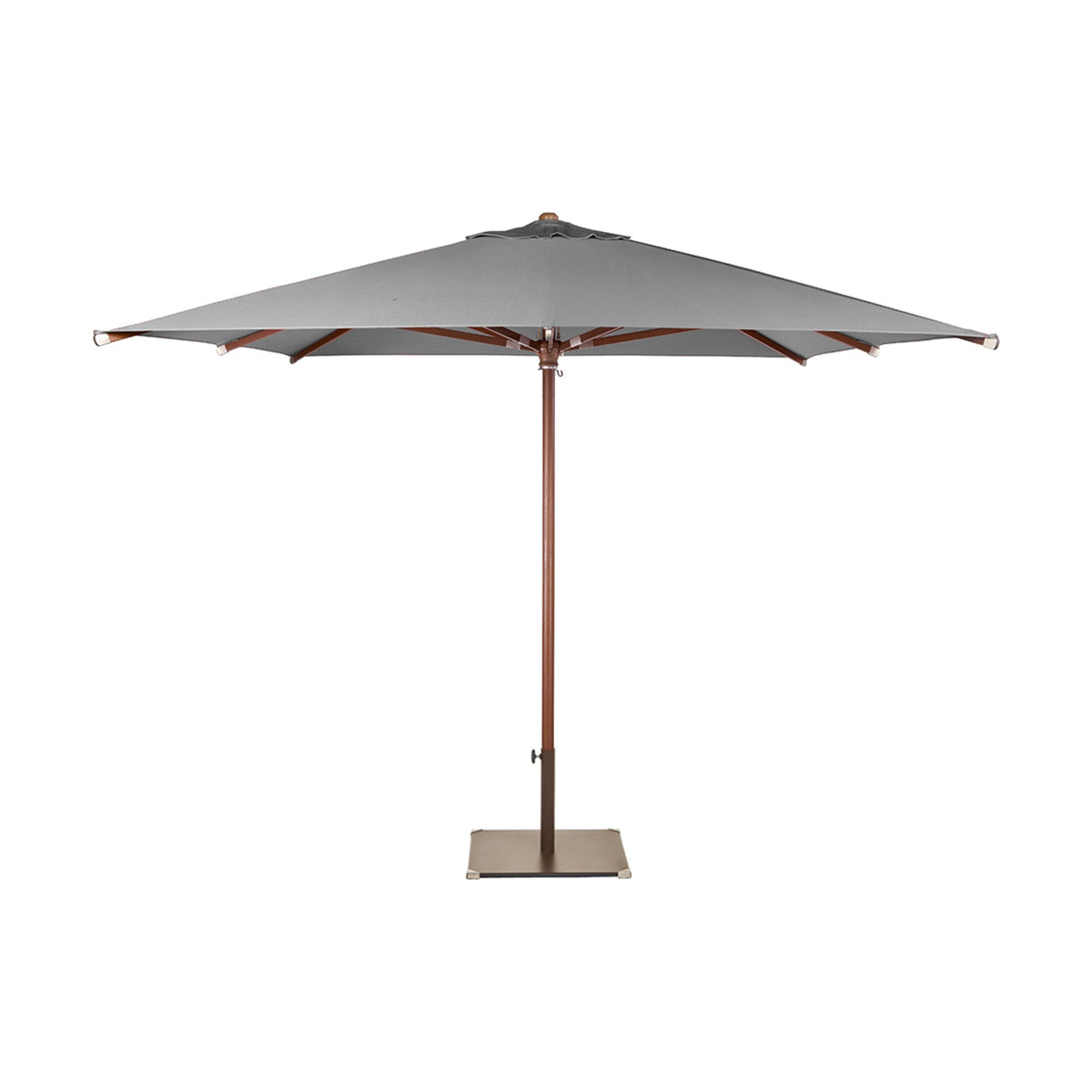 Parasol Java 300 x 300 cm Ezpeleta, toile anthracite