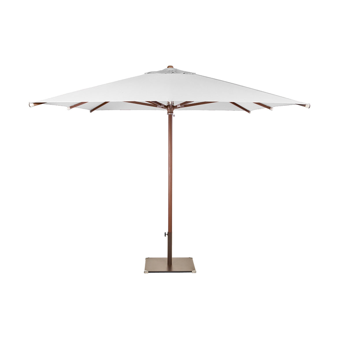 Parasol Java 300 x 300 cm Ezpeleta, toile blanche