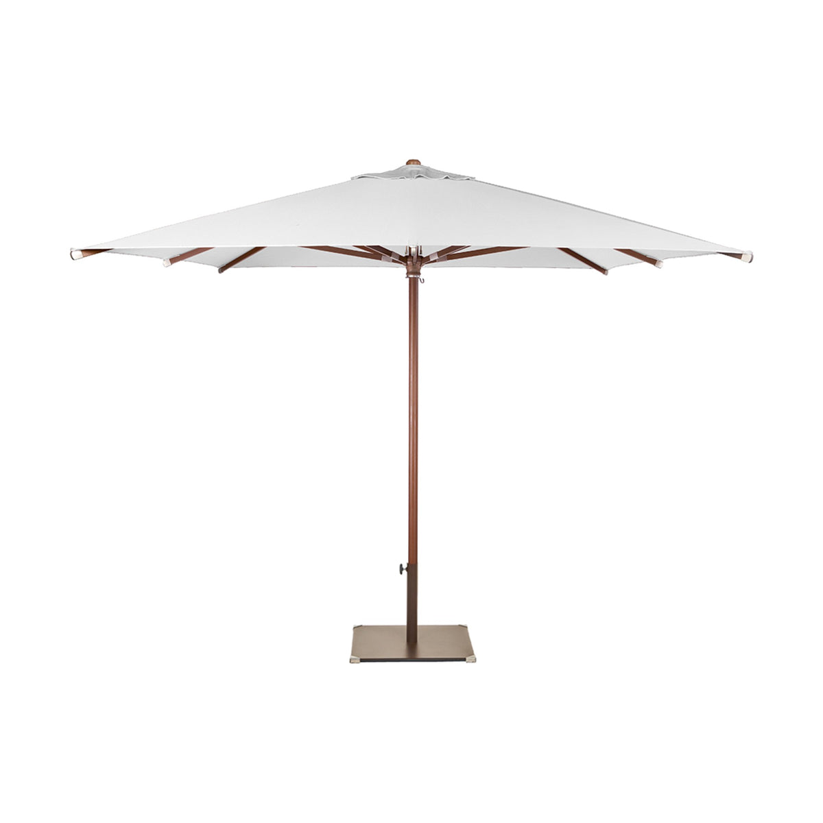 Parasol Java 300 x 300 cm Ezpeleta, toile blanche