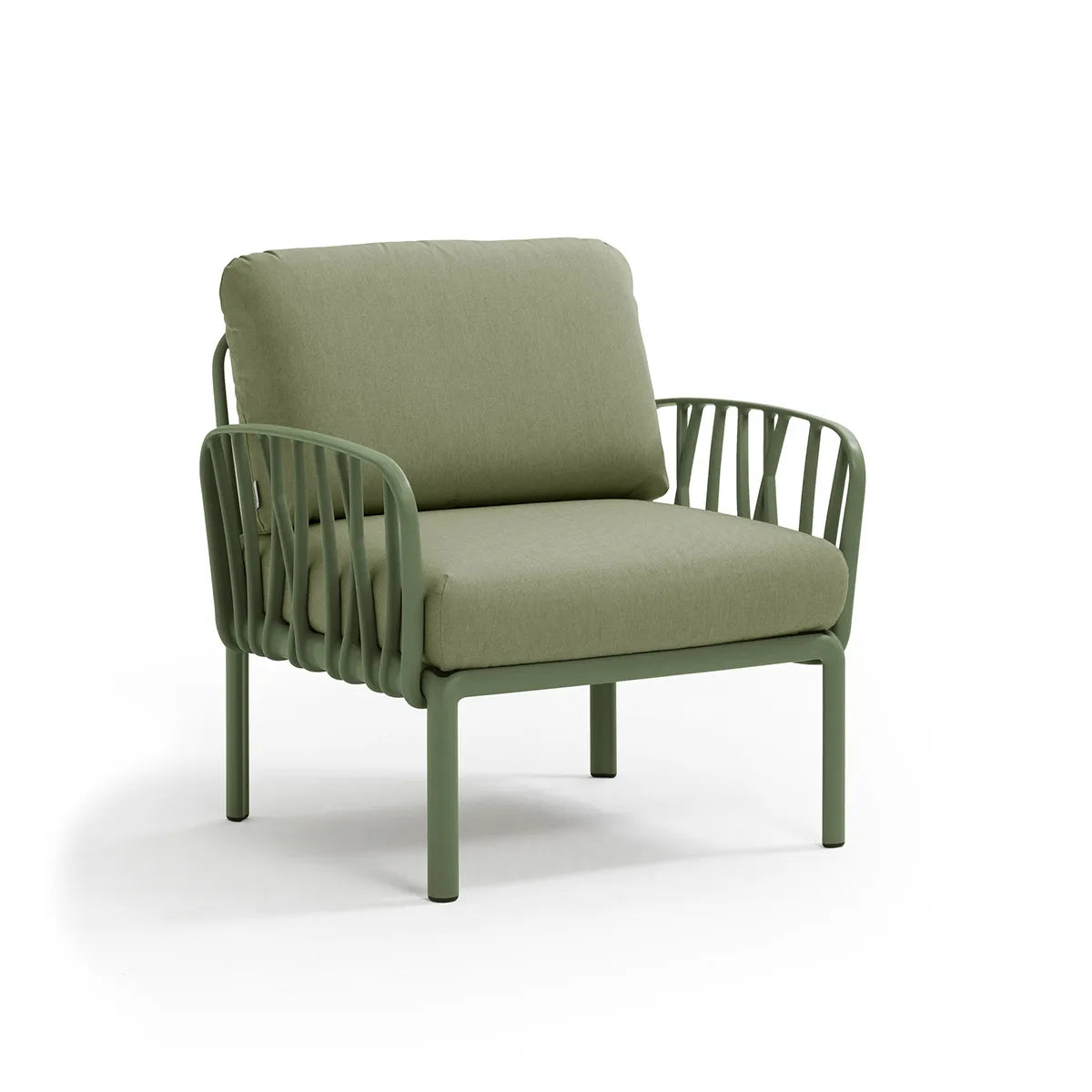 Fauteuil lounge Komodo Nardi – structure agave, coussins Giungla
