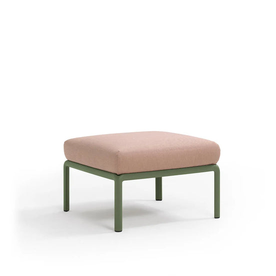 Pouf Komodo Nardi – structure agave, coussins Rosa quarzo