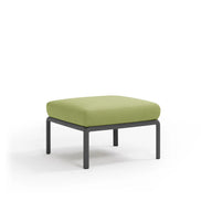 Pouf Komodo Nardi – structure anthracite, coussins Avocado