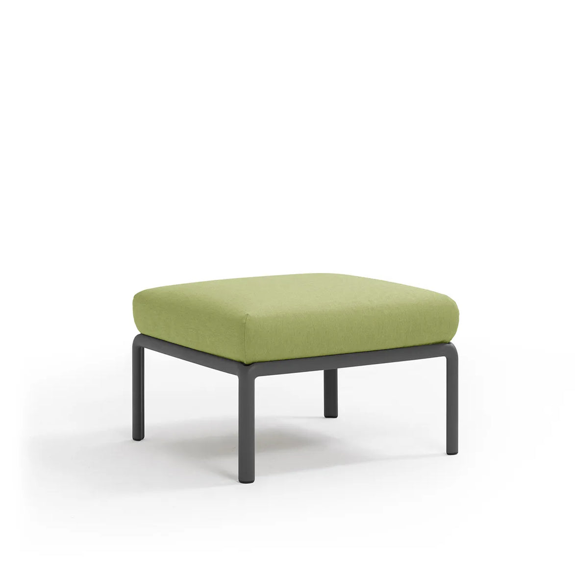 Pouf Komodo Nardi – structure anthracite, coussins Avocado