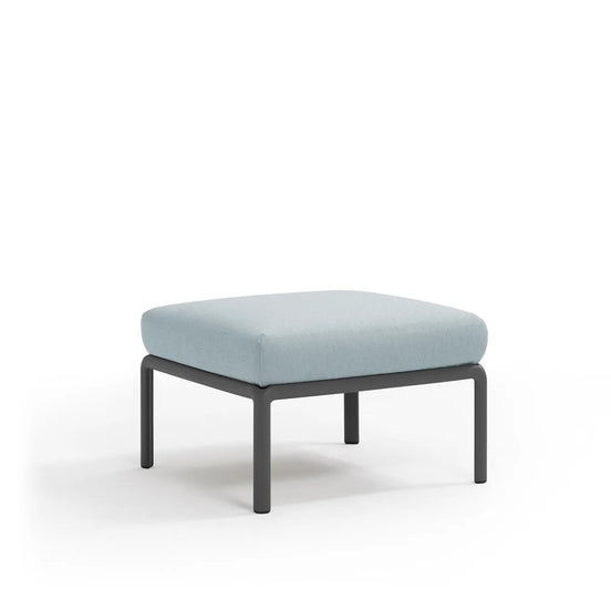 Pouf Komodo Nardi – structure anthracite, coussins Ghiaccio