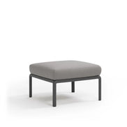 Pouf Komodo Nardi – structure anthracite, coussins Grigio Komodo