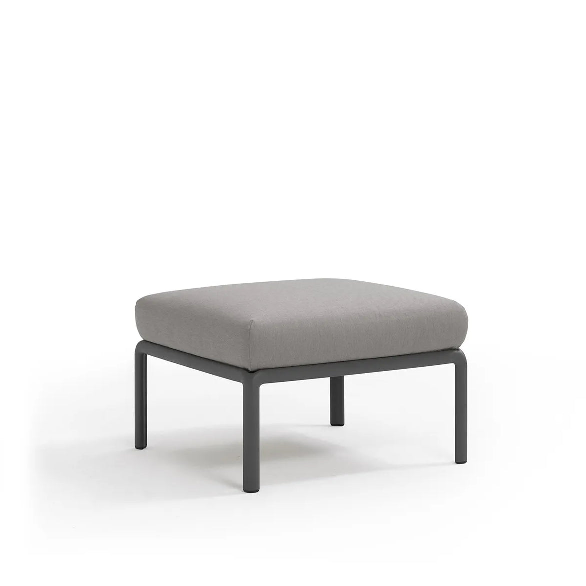 Pouf Komodo Nardi – structure anthracite, coussins Grigio Komodo